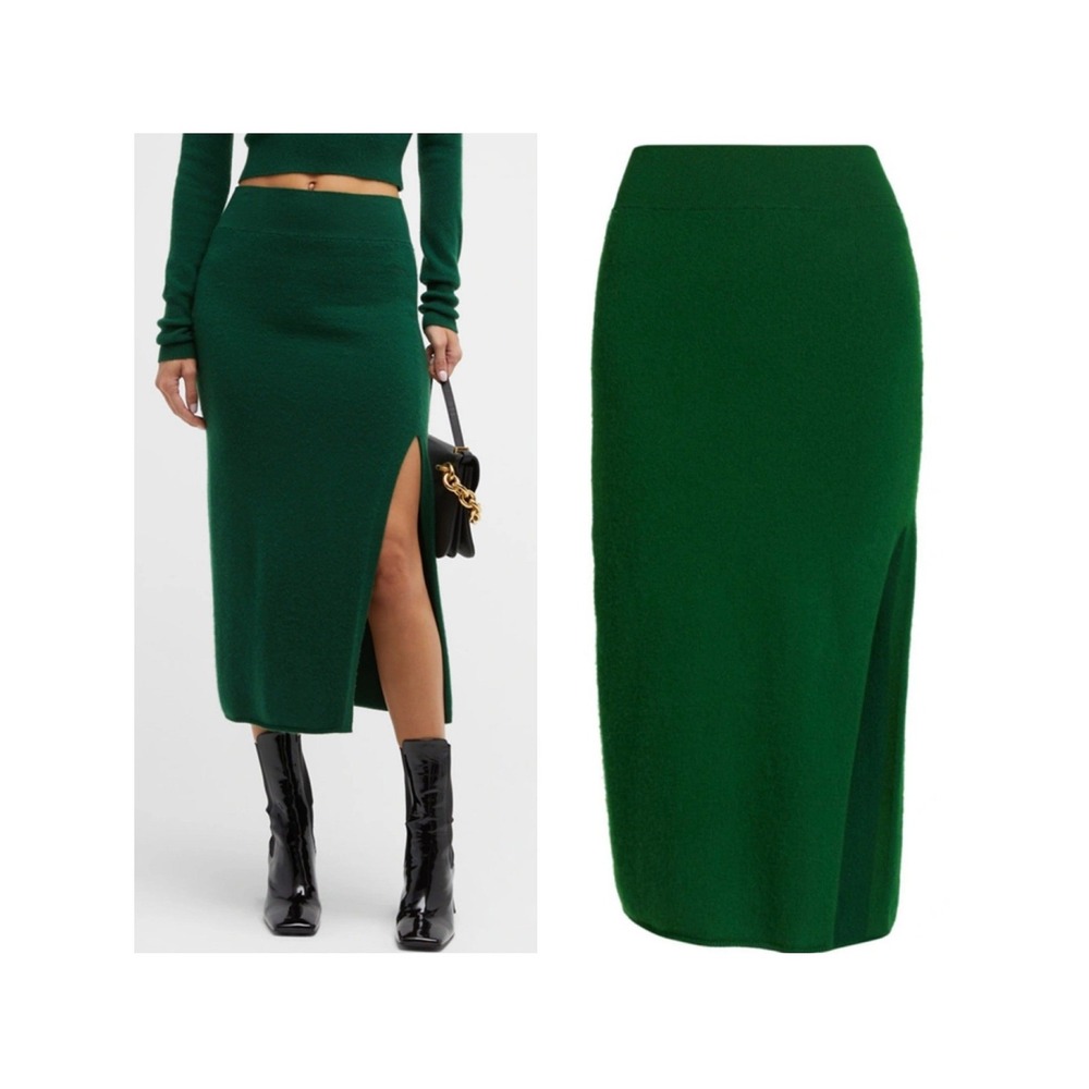 Frame NWT Cashmere Blend Compact Pencil Skirt in Pine Size XS